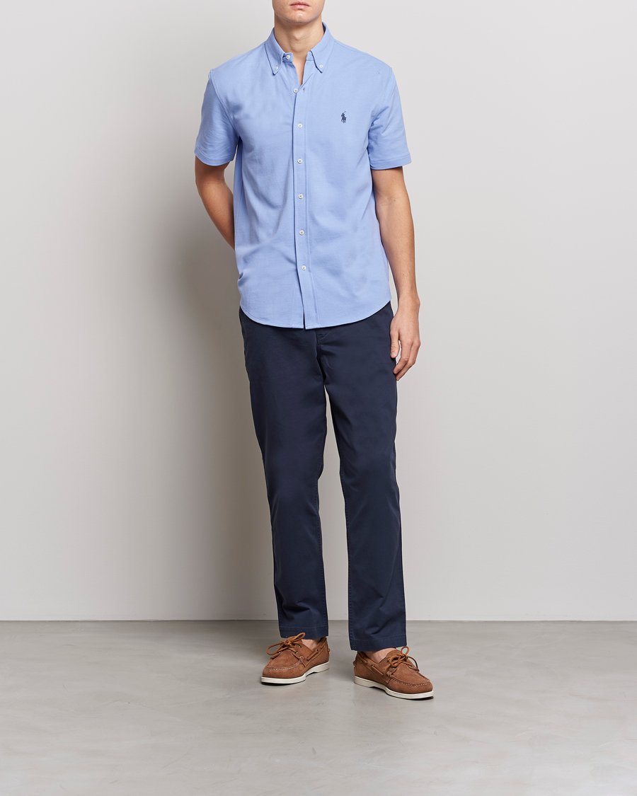 Herren | Hemden | Polo Ralph Lauren | Featherweight Mesh Short Sleeve Shirt Lafayette Blue