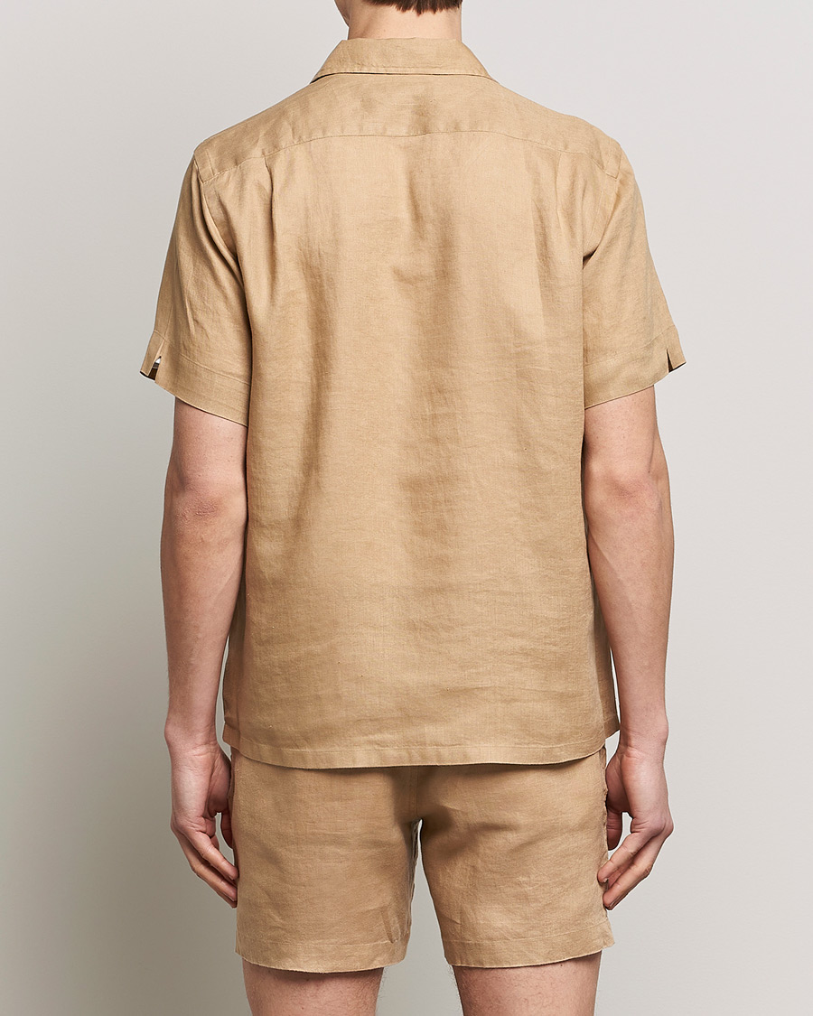 Herren | Hemden | Polo Ralph Lauren | Linen Camp Collar Short Sleeve Shirt Vintage Khaki