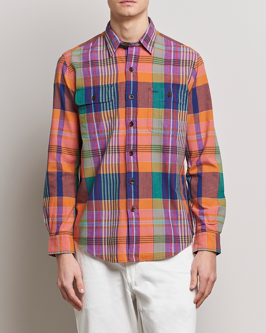 Herren | Hemden | Polo Ralph Lauren | Madras Checked Shirt Orange/Purple