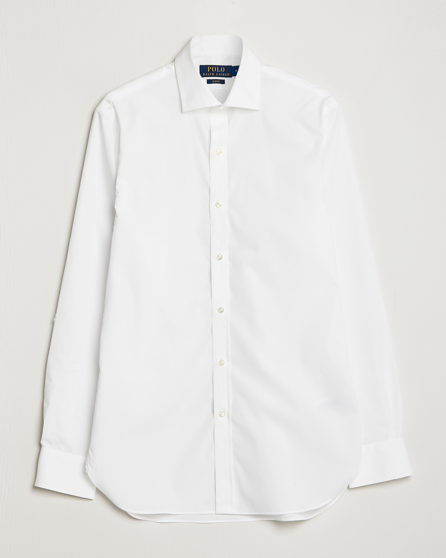 Herren | Hemden | Polo Ralph Lauren | Slim Fit Poplin Dress Shirt White