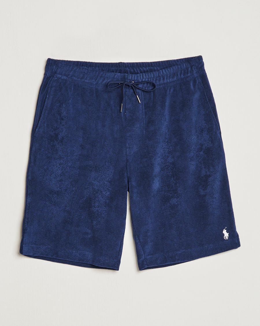 Herren | Shorts | Polo Ralph Lauren | Cotton Terry Drawstring Shorts Newport Navy