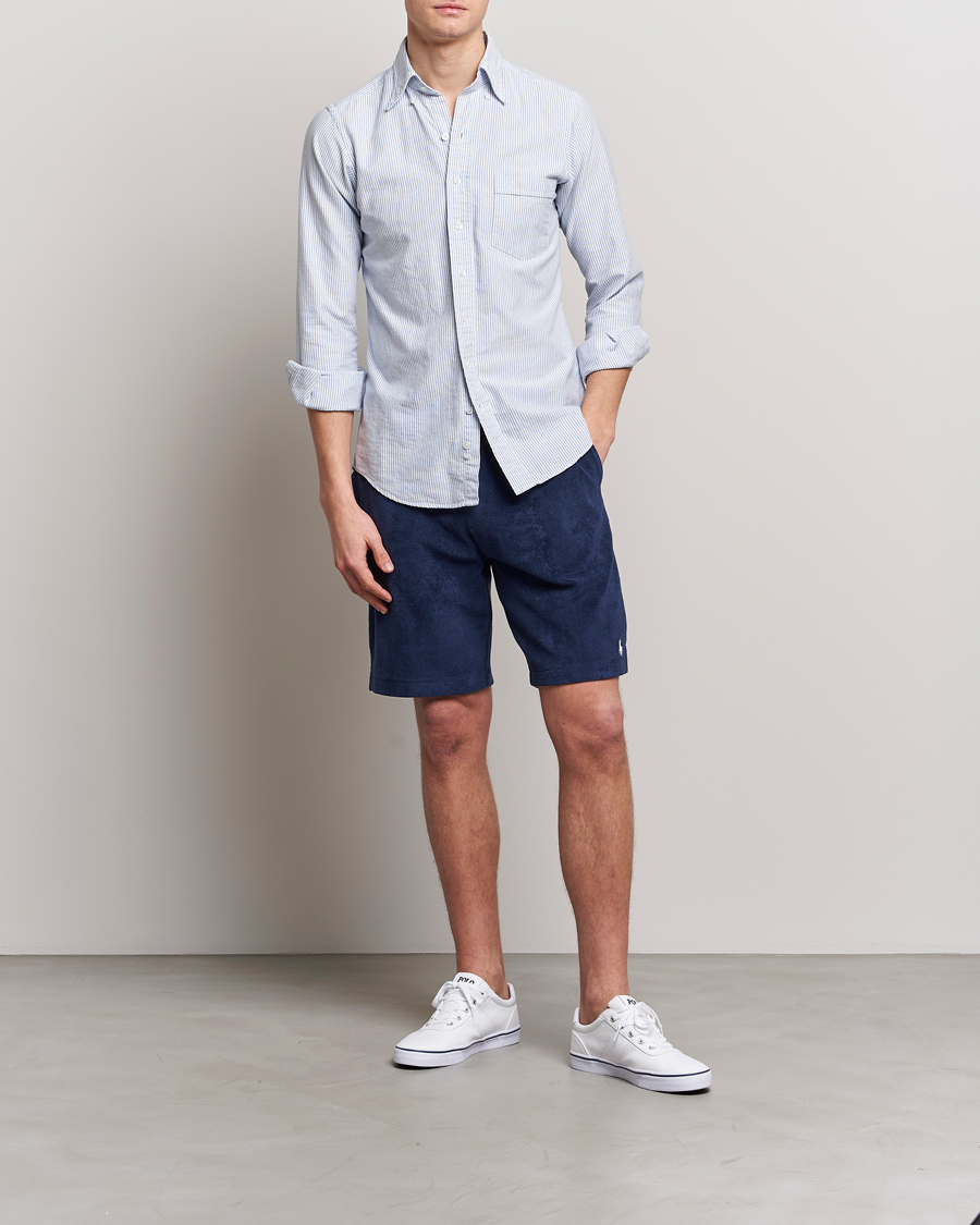Herren | Shorts | Polo Ralph Lauren | Cotton Terry Drawstring Shorts Newport Navy