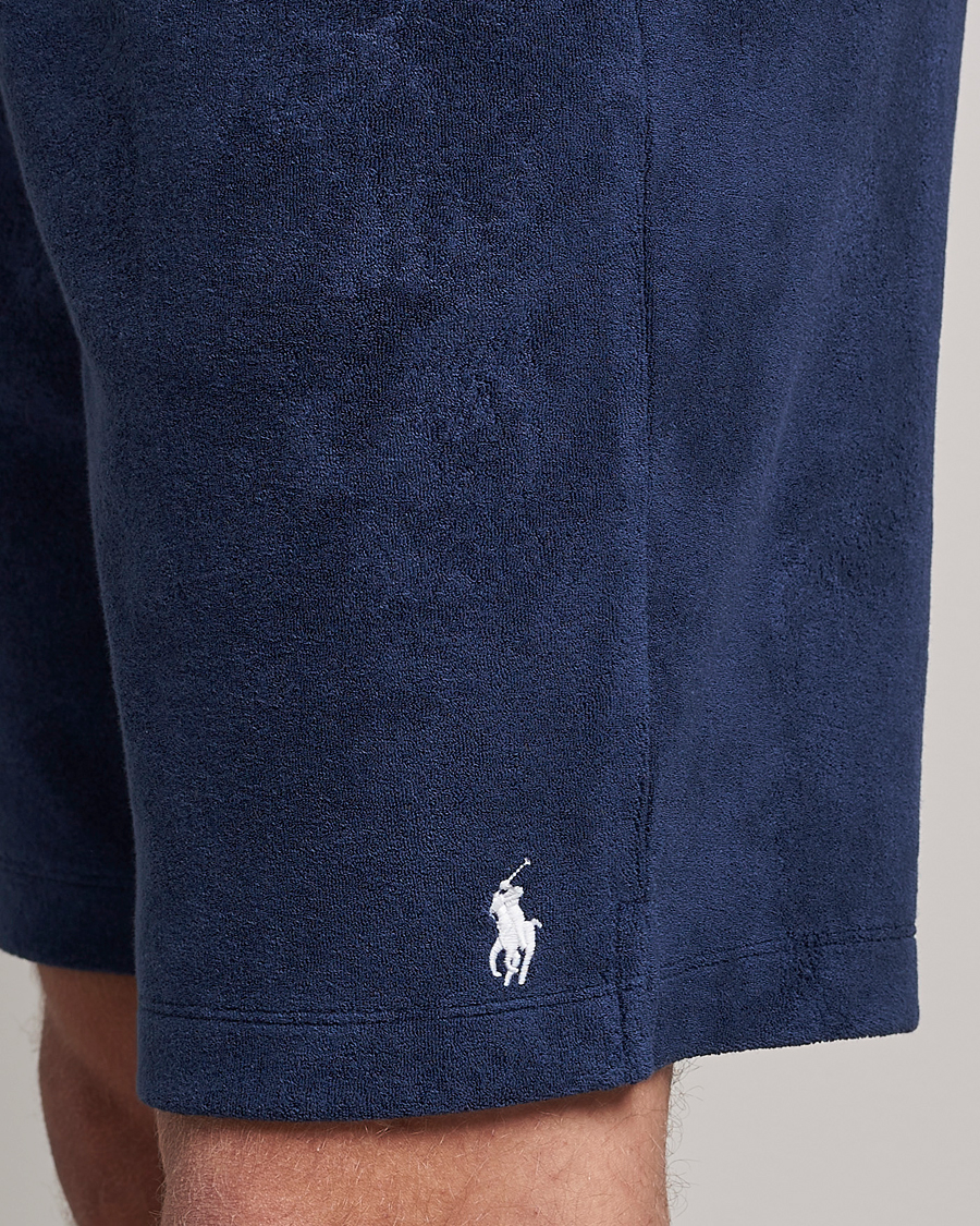 Herren | Shorts | Polo Ralph Lauren | Cotton Terry Drawstring Shorts Newport Navy