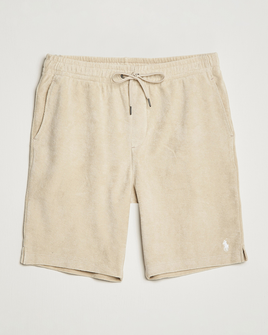 Herren | Shorts | Polo Ralph Lauren | Cotton Terry Drawstring Shorts Spring Beige