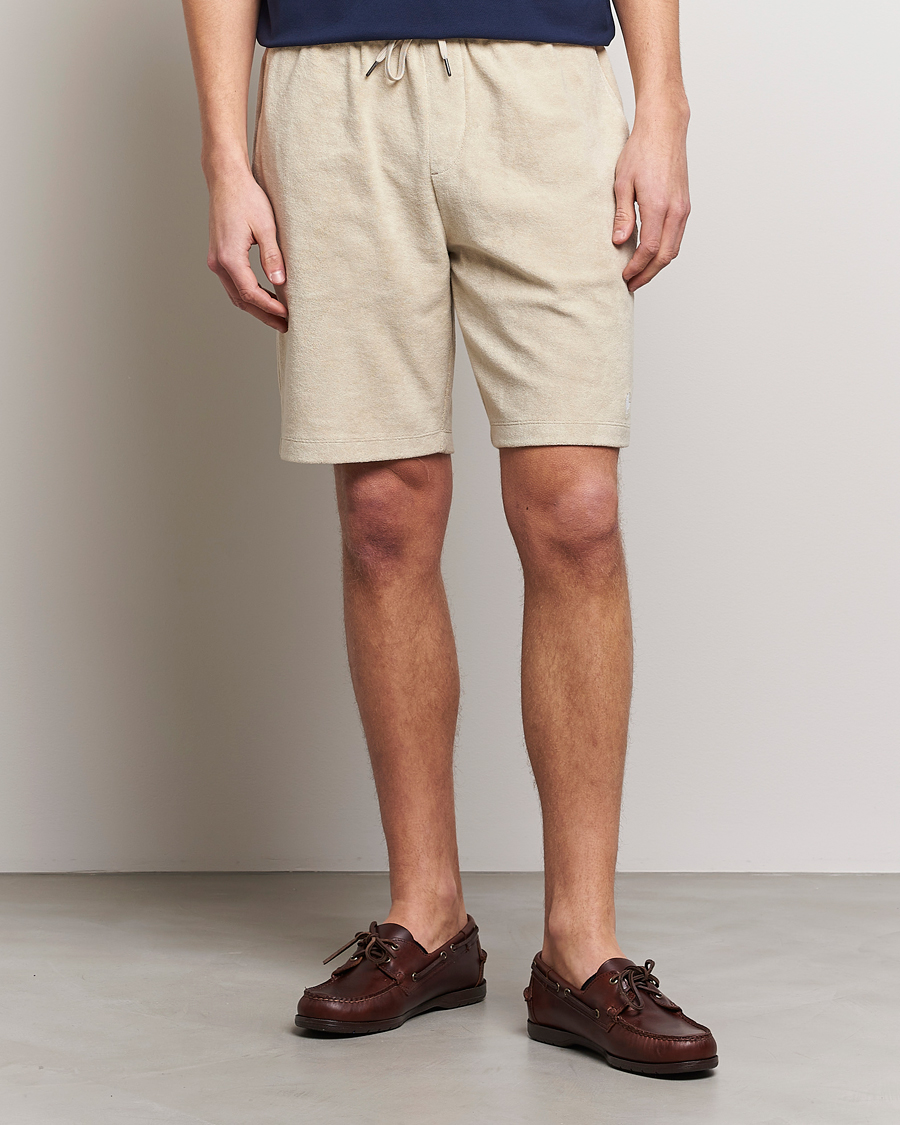 Herren | Shorts | Polo Ralph Lauren | Cotton Terry Drawstring Shorts Spring Beige