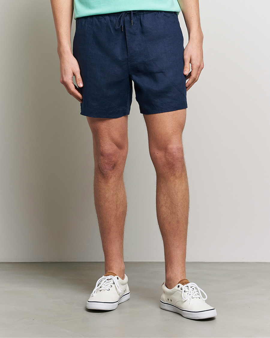 Herren | Only Polo | Polo Ralph Lauren | Prepster Linen Drawstring Shorts Newport Navy