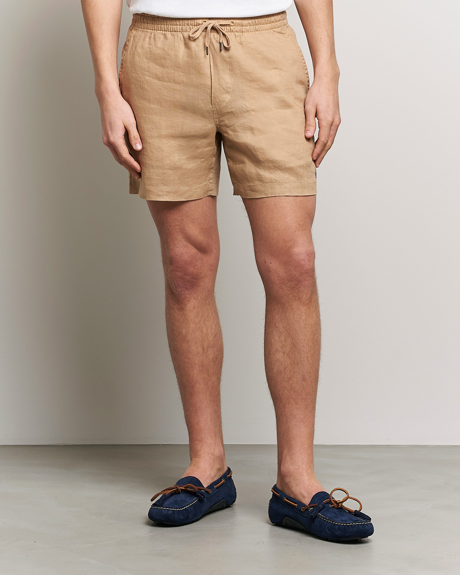 Herren |  | Polo Ralph Lauren | Prepster Linen Drawstring Shorts Vintage Khaki