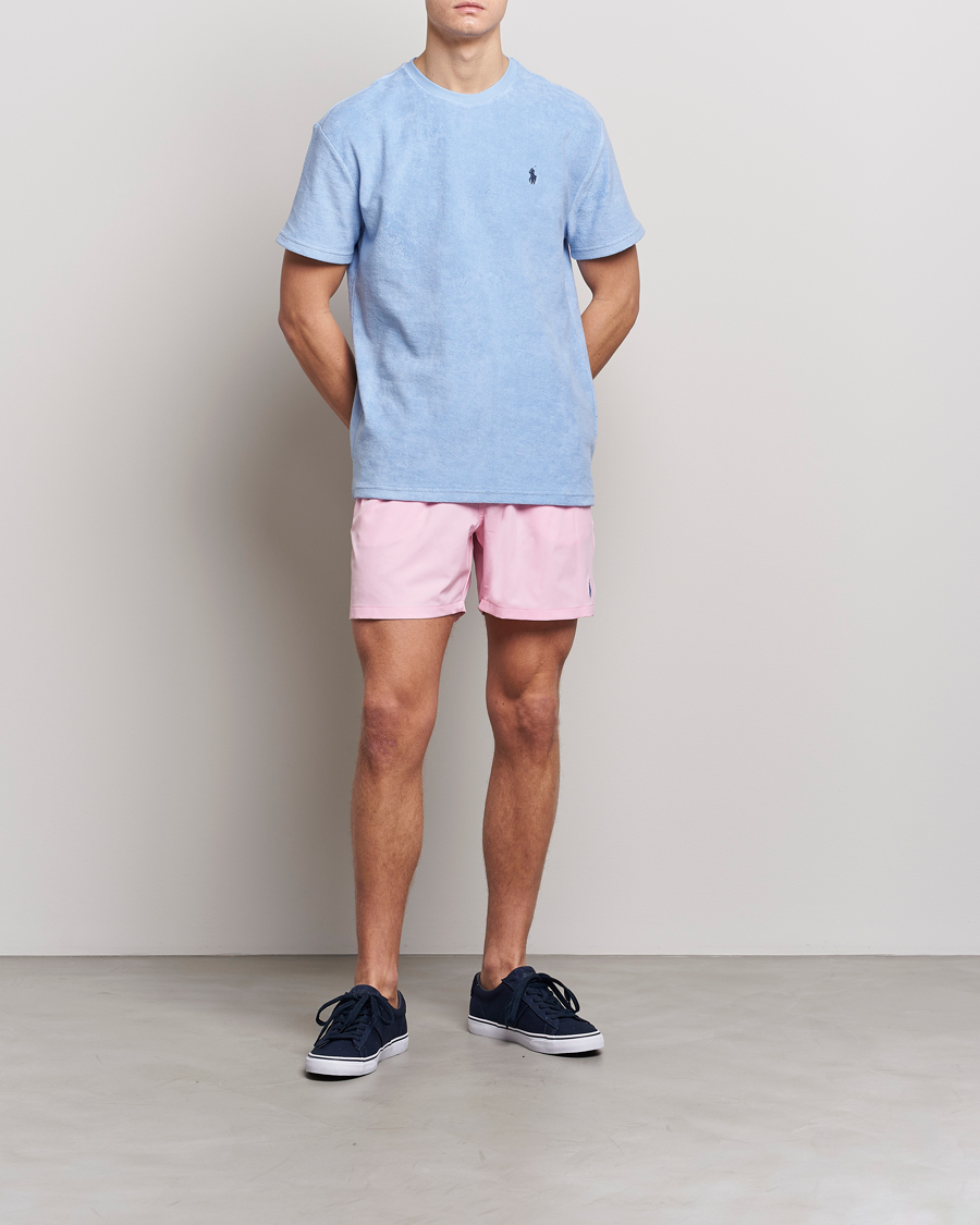 Herren | Badehosen | Polo Ralph Lauren | Recyceled Traveler Boxer Swimshorts Carmel Pink