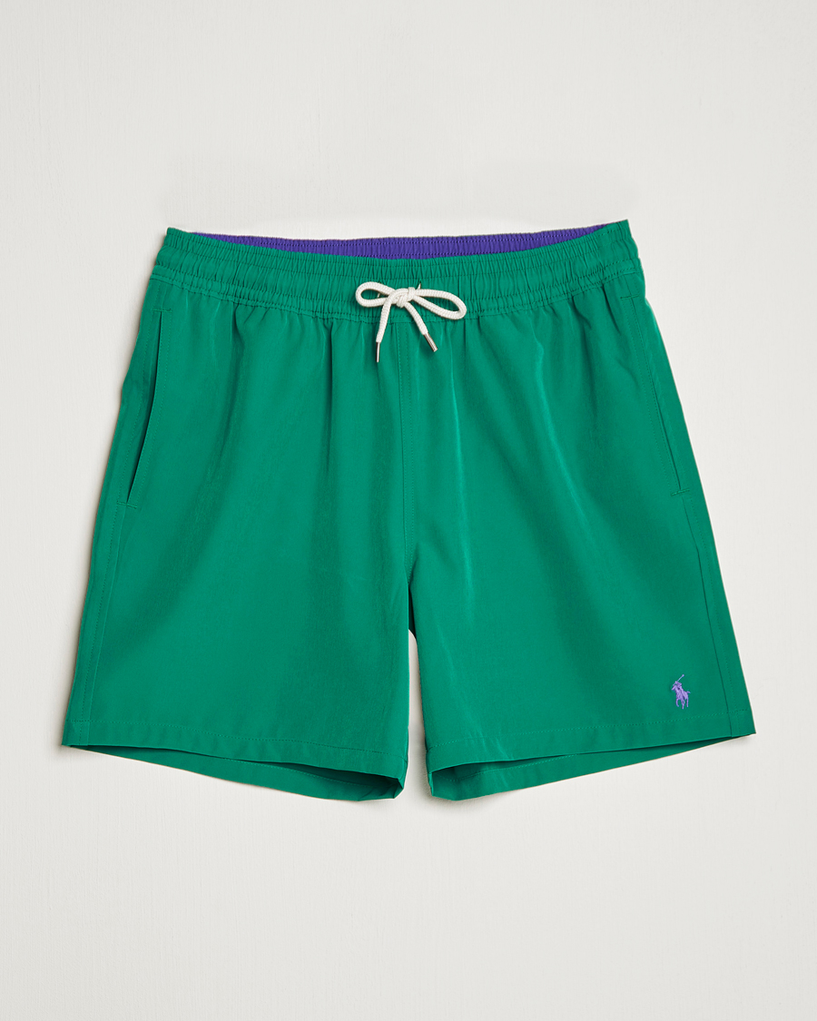 Herren | Badehosen | Polo Ralph Lauren | Recyceled Traveler Boxer Swimshorts Primary Green