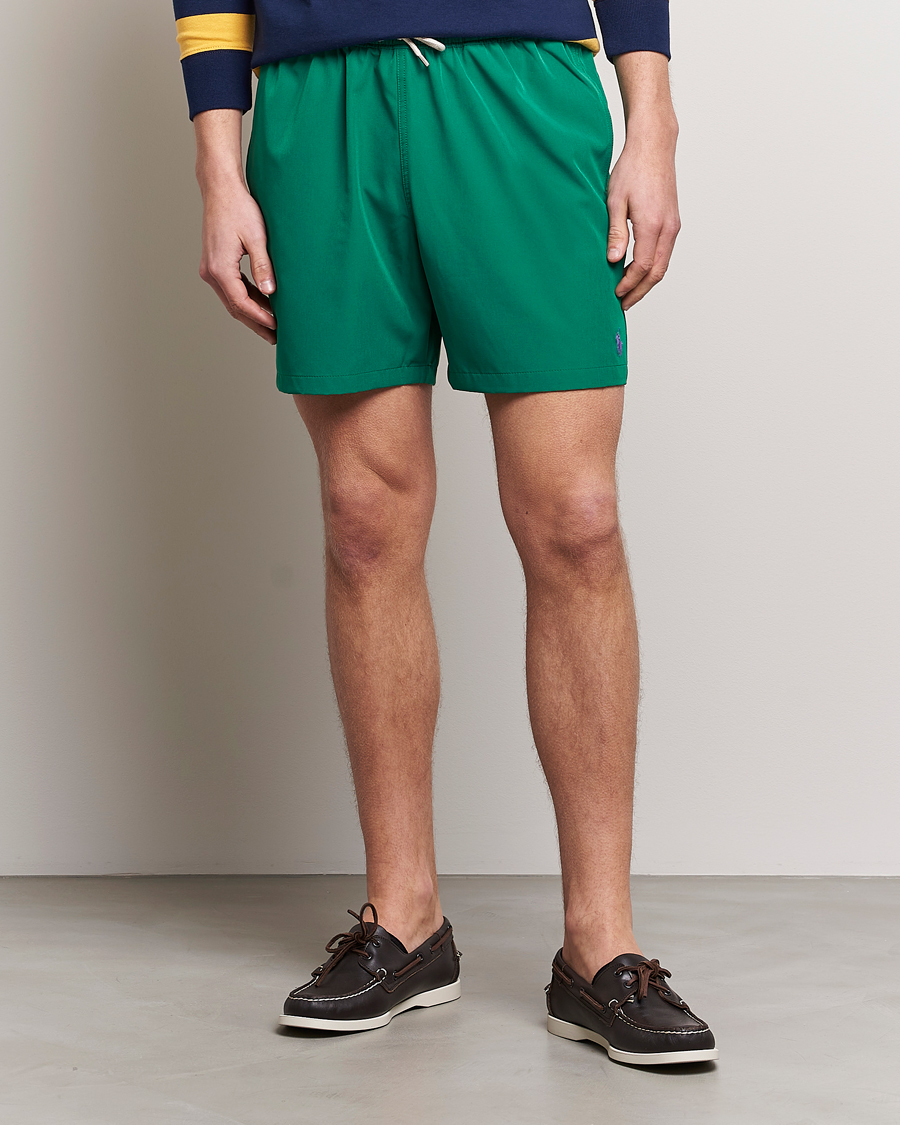 Herren | Badehosen | Polo Ralph Lauren | Recyceled Traveler Boxer Swimshorts Primary Green
