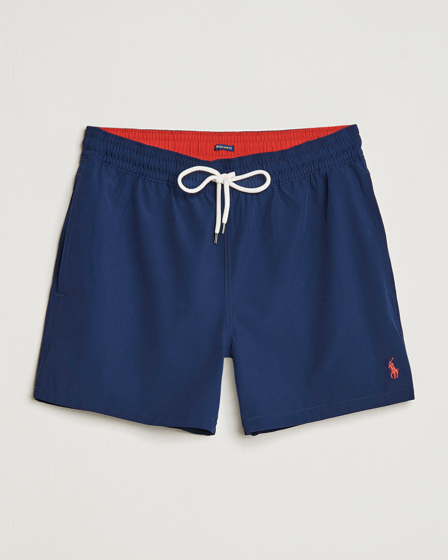 Herren | Badehosen | Polo Ralph Lauren | Recycled Slim Traveler Swimshorts Newport Navy