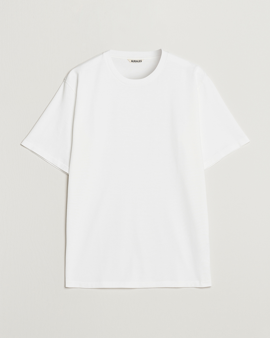 Herren | T-Shirts | Auralee | Luster Plaiting T-Shirt White