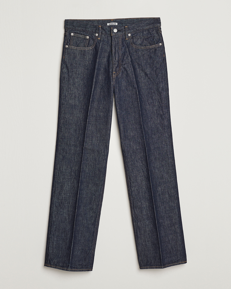 Herren | Jeans | Auralee | Regular Fit Denim Pants Dark Indigo