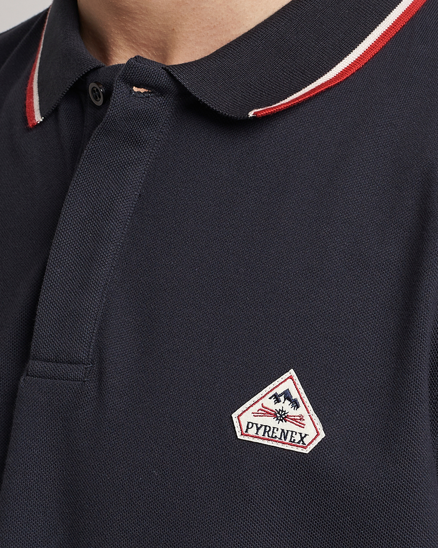 Herren | Poloshirts | Pyrenex | Leyre Cotton Logo Polo Deep Ink