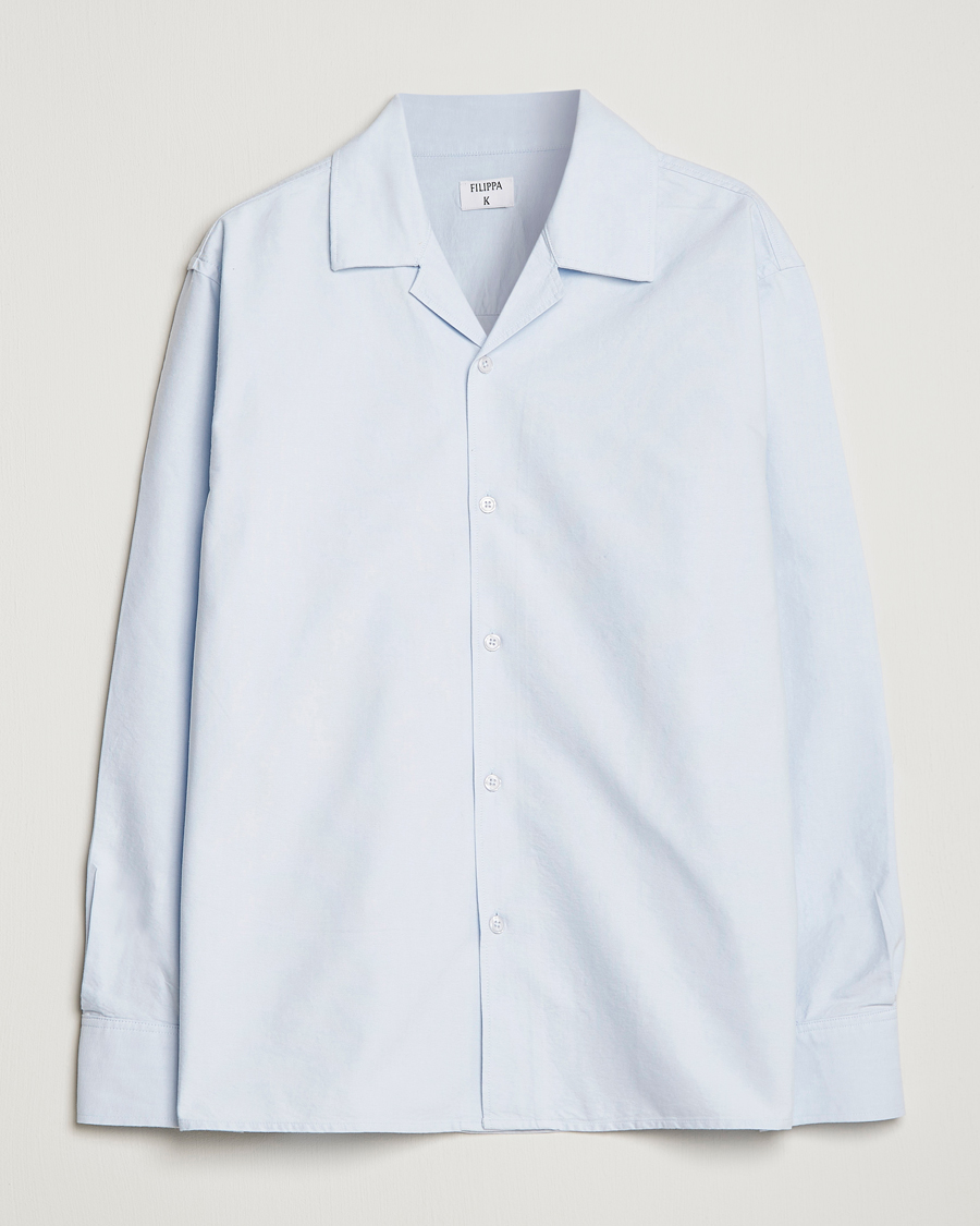 Herren | Hemden | Filippa K | Oxford Overshirt Ice Blue