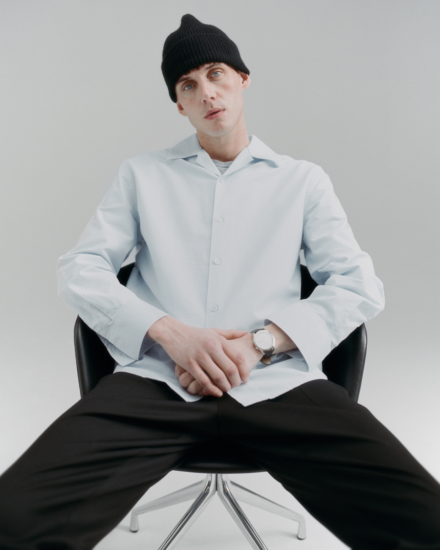 Herren | Hemden | Filippa K | Oxford Overshirt Ice Blue