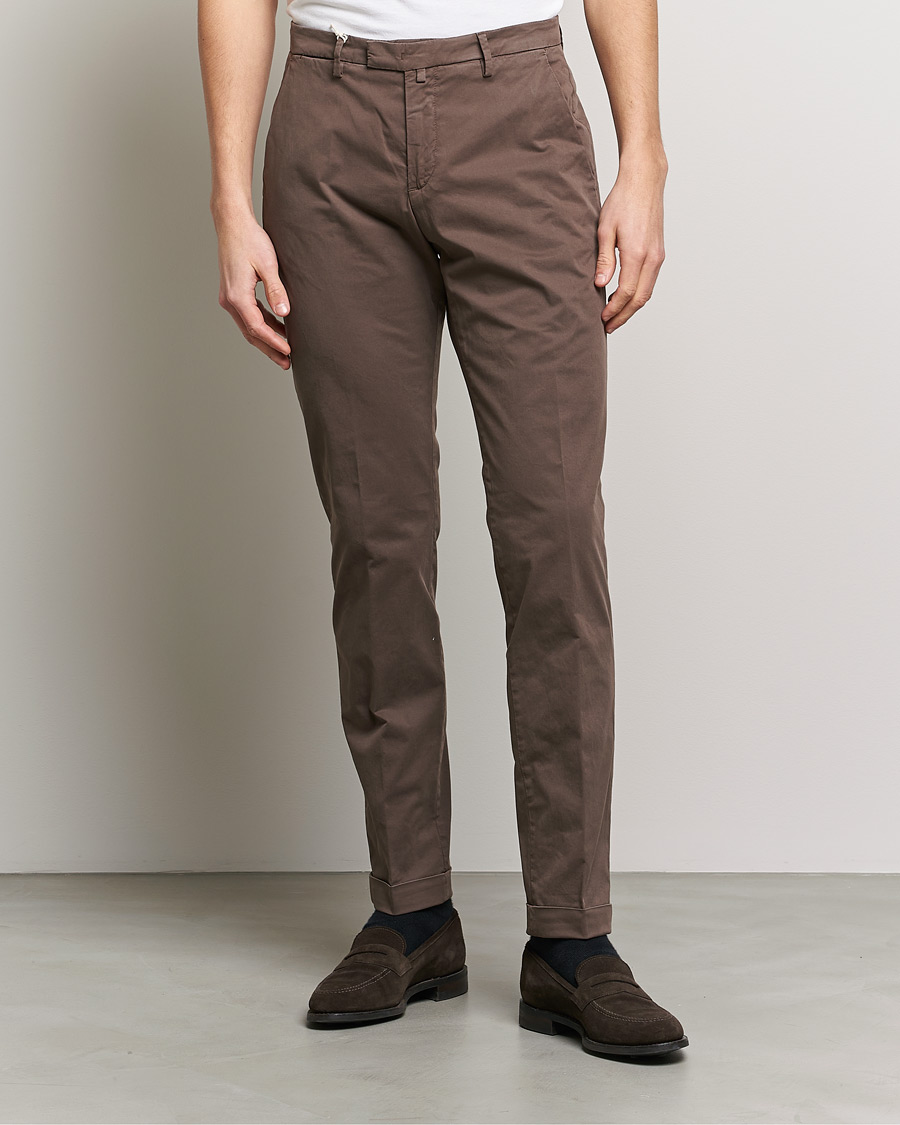Herren | Hosen | Briglia 1949 | Slim Fit Cotton Chinos Brown