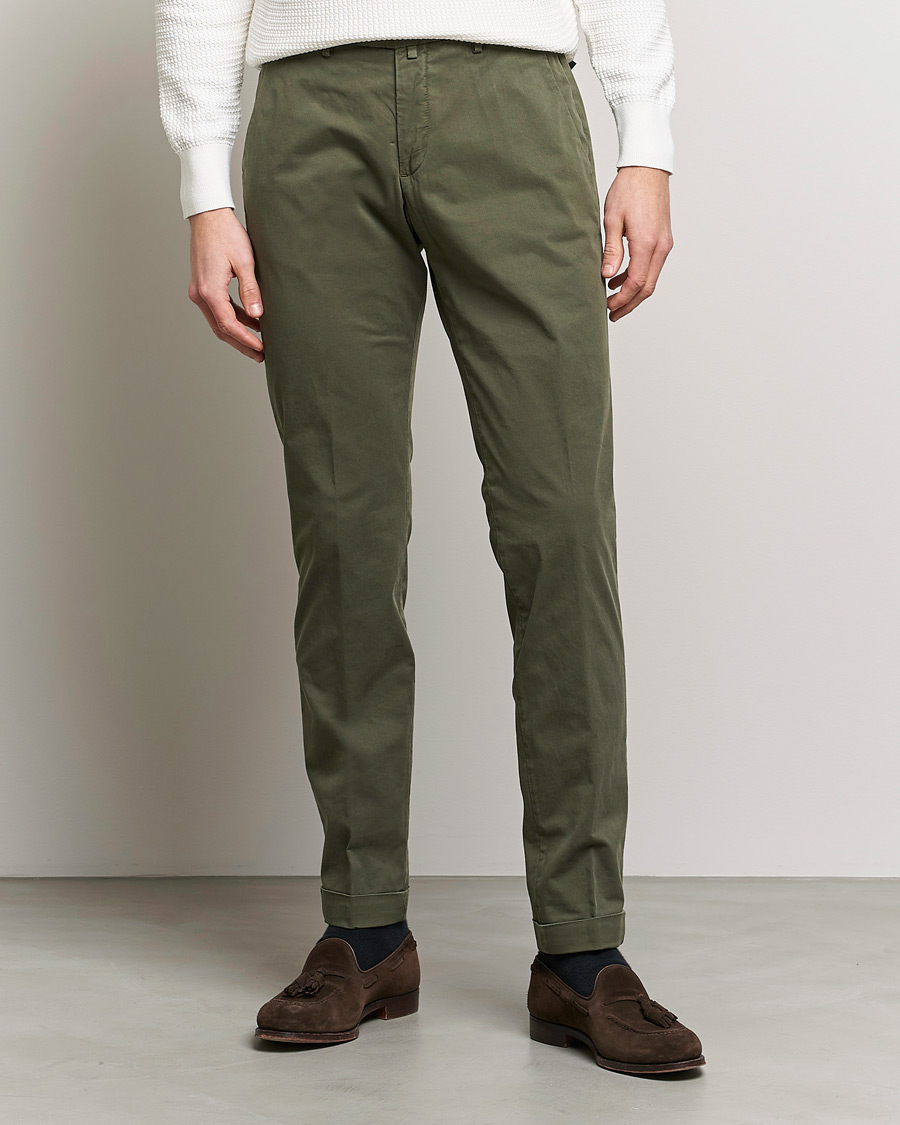 Herren | Hosen | Briglia 1949 | Slim Fit Cotton Chinos Olive
