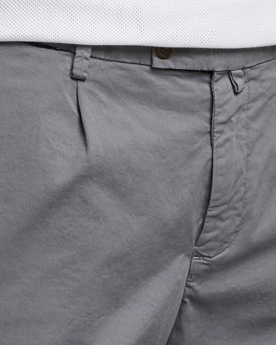 Herren | Shorts | Briglia 1949 | Pleated Cotton Shorts Grey