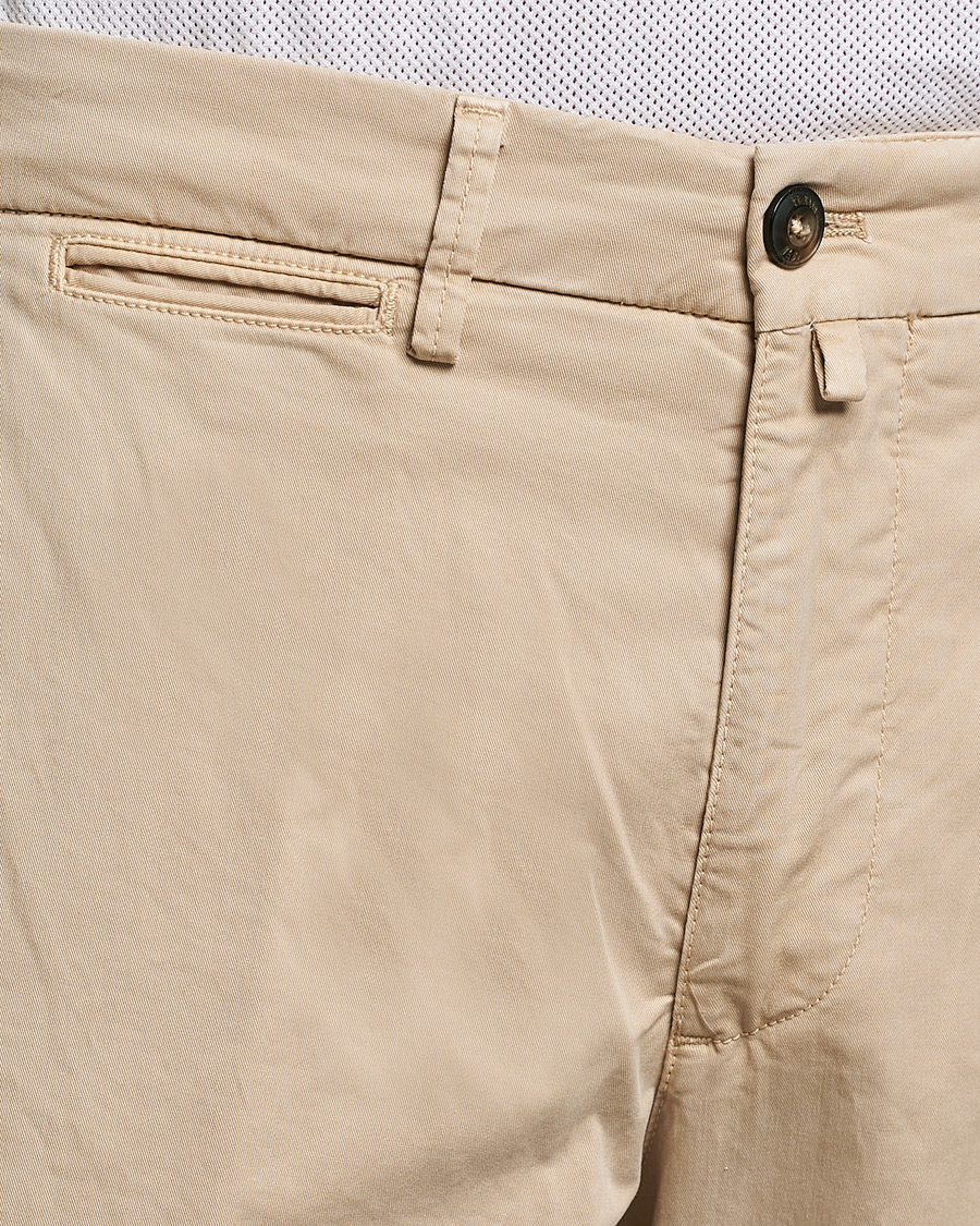 Herren | Hosen | Briglia 1949 | Tapered Fit Cotton Twill Stretch Chinos Beige