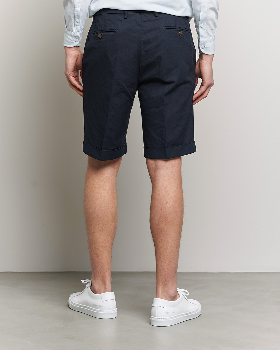 Herren | Shorts | Briglia 1949 | Linen/Cotton Shorts Navy