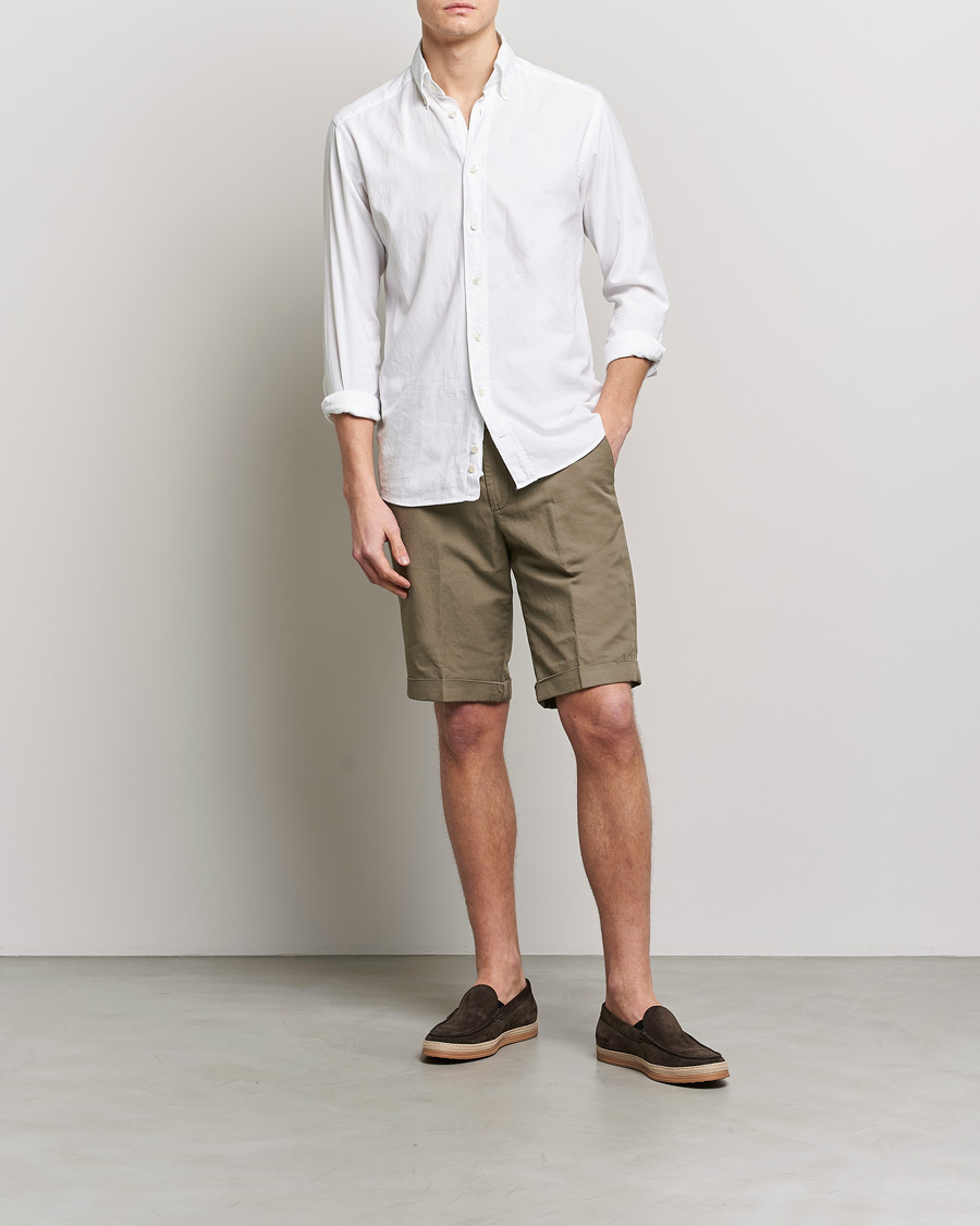 Herren | Shorts | Briglia 1949 | Linen/Cotton Shorts Olive
