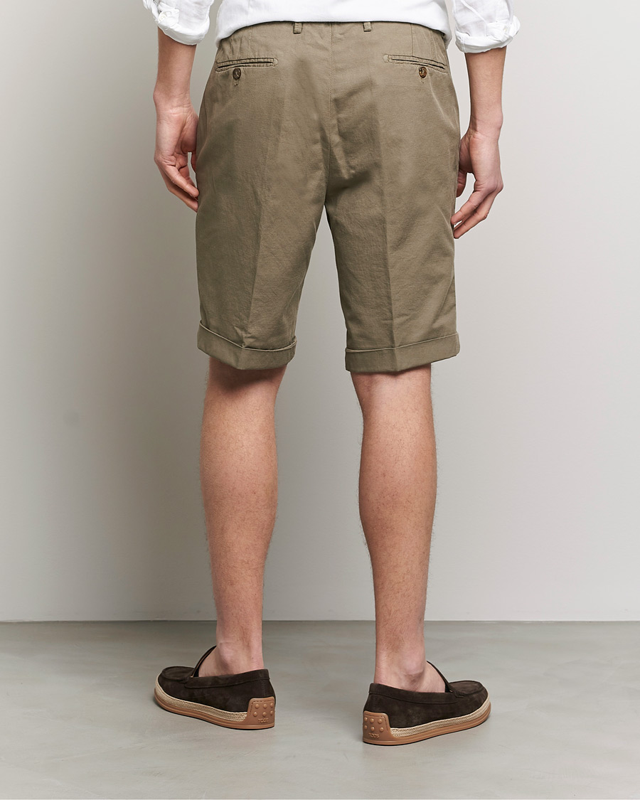 Herren | Shorts | Briglia 1949 | Linen/Cotton Shorts Olive