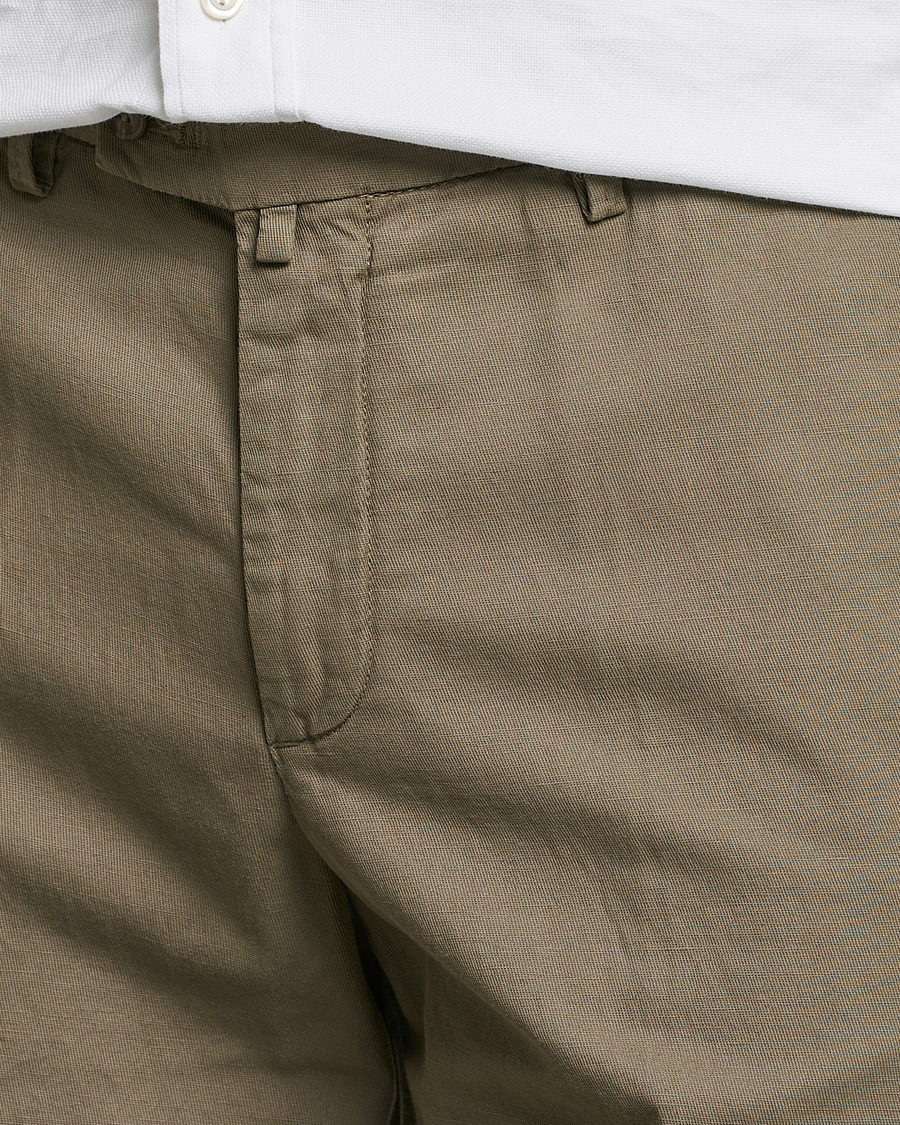 Herren | Shorts | Briglia 1949 | Linen/Cotton Shorts Olive