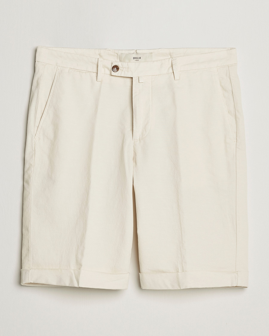 Herren | Shorts | Briglia 1949 | Linen/Cotton Shorts Cream