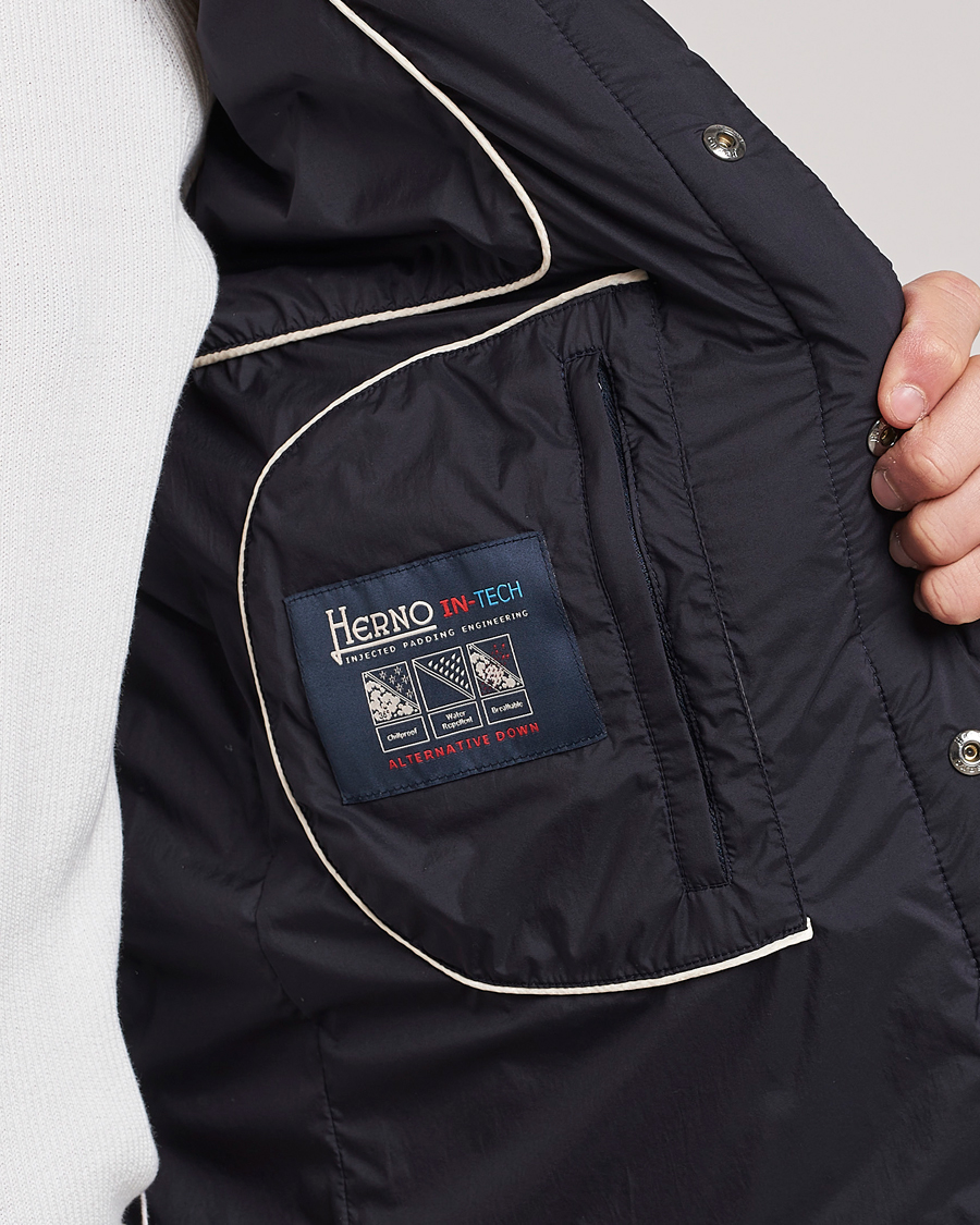 Herren | Westen | Herno | Nuage Matt Nylon Vest Midnight