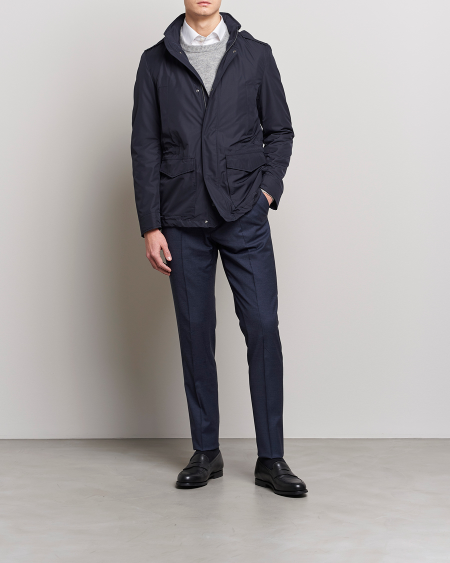 Herren | Jacken | Herno | Nylon Field Jacket Navy