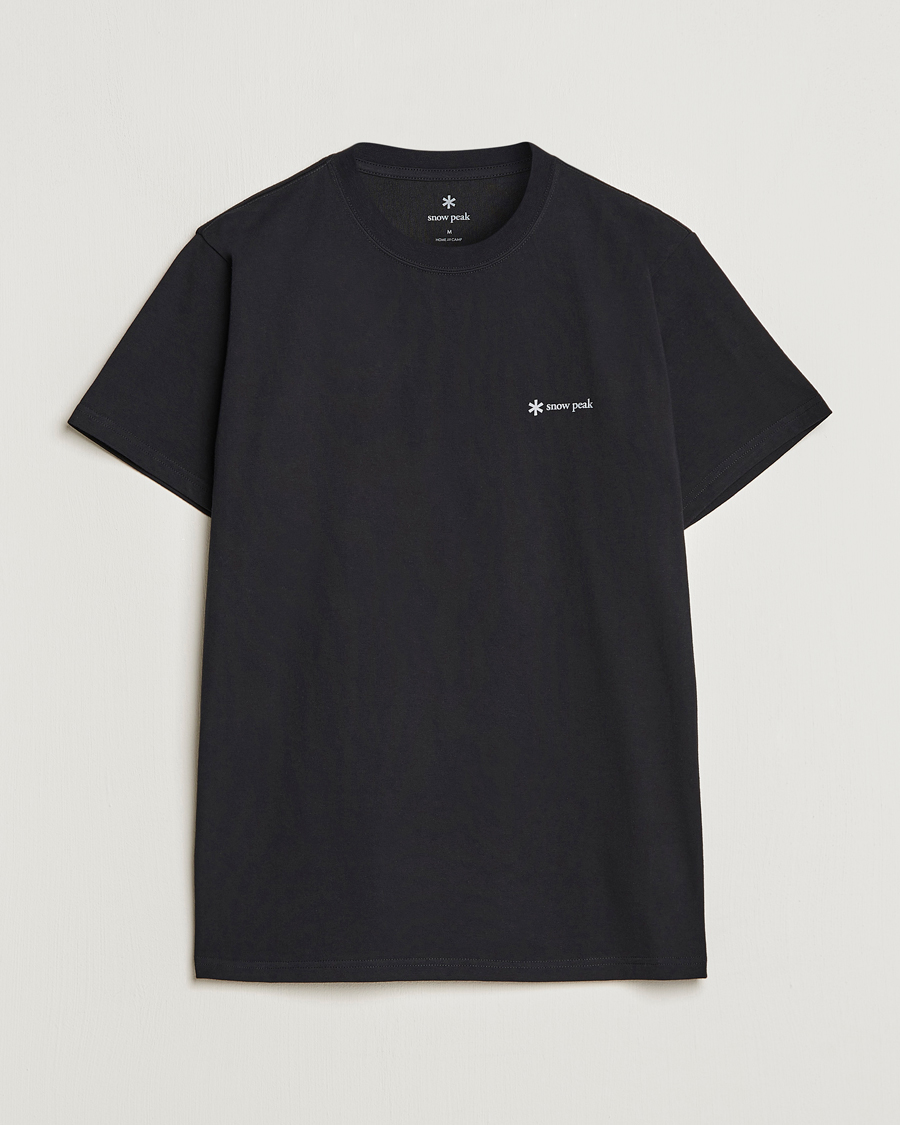 Herren | T-Shirts | Snow Peak | Organic Cotton Logo T-Shirt Black