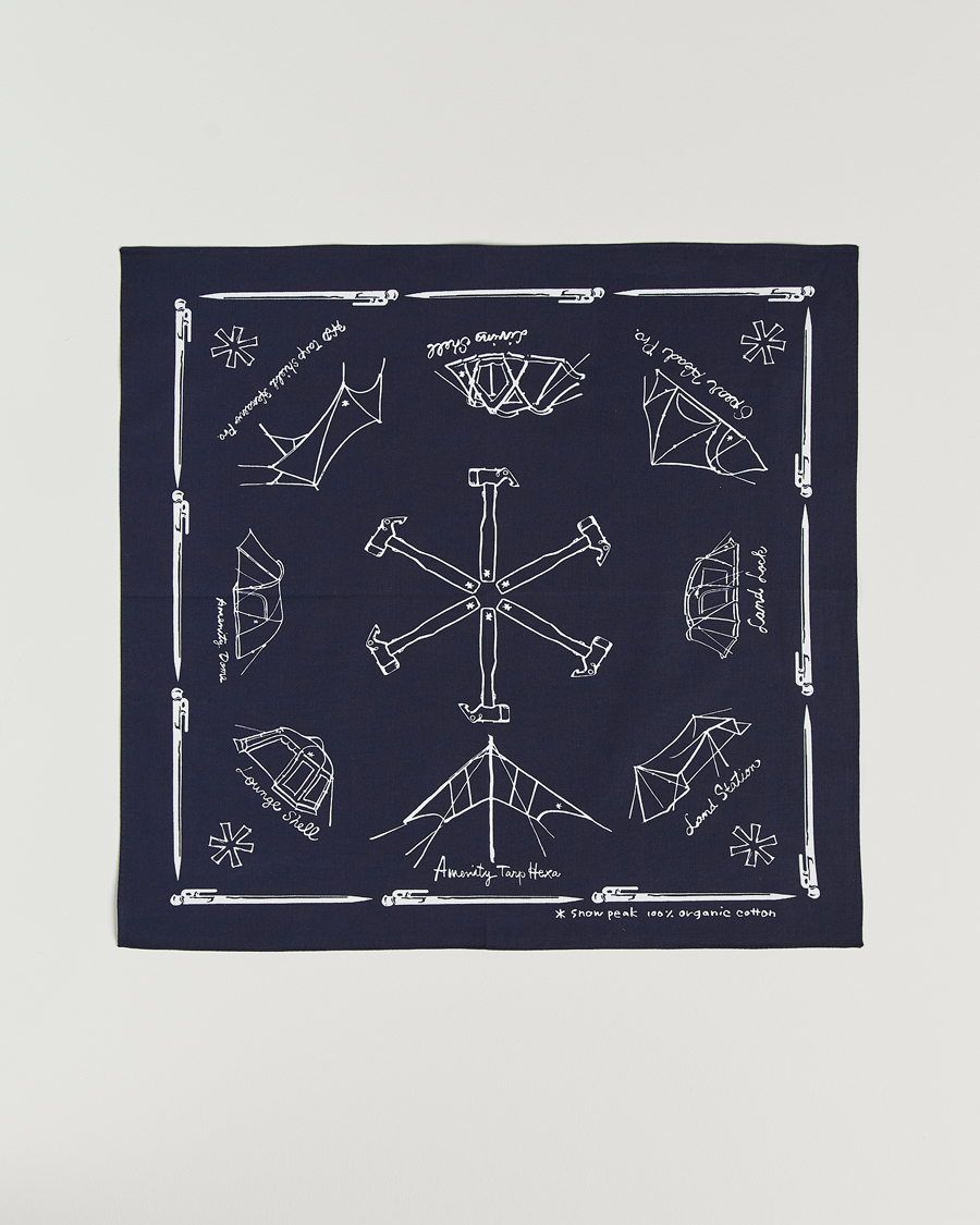 Herren | Snow Peak OG Cotton Noaspbi Bandana Navy | Snow Peak | OG Cotton Noaspbi Bandana Navy