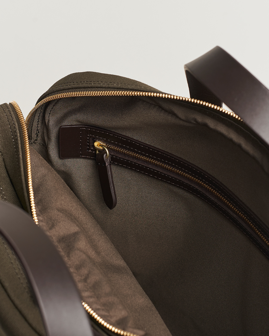 Herren | Mismo M/S Endeavour Briefcase Army/Dark Brown | Mismo | M/S Endeavour Briefcase Army/Dark Brown