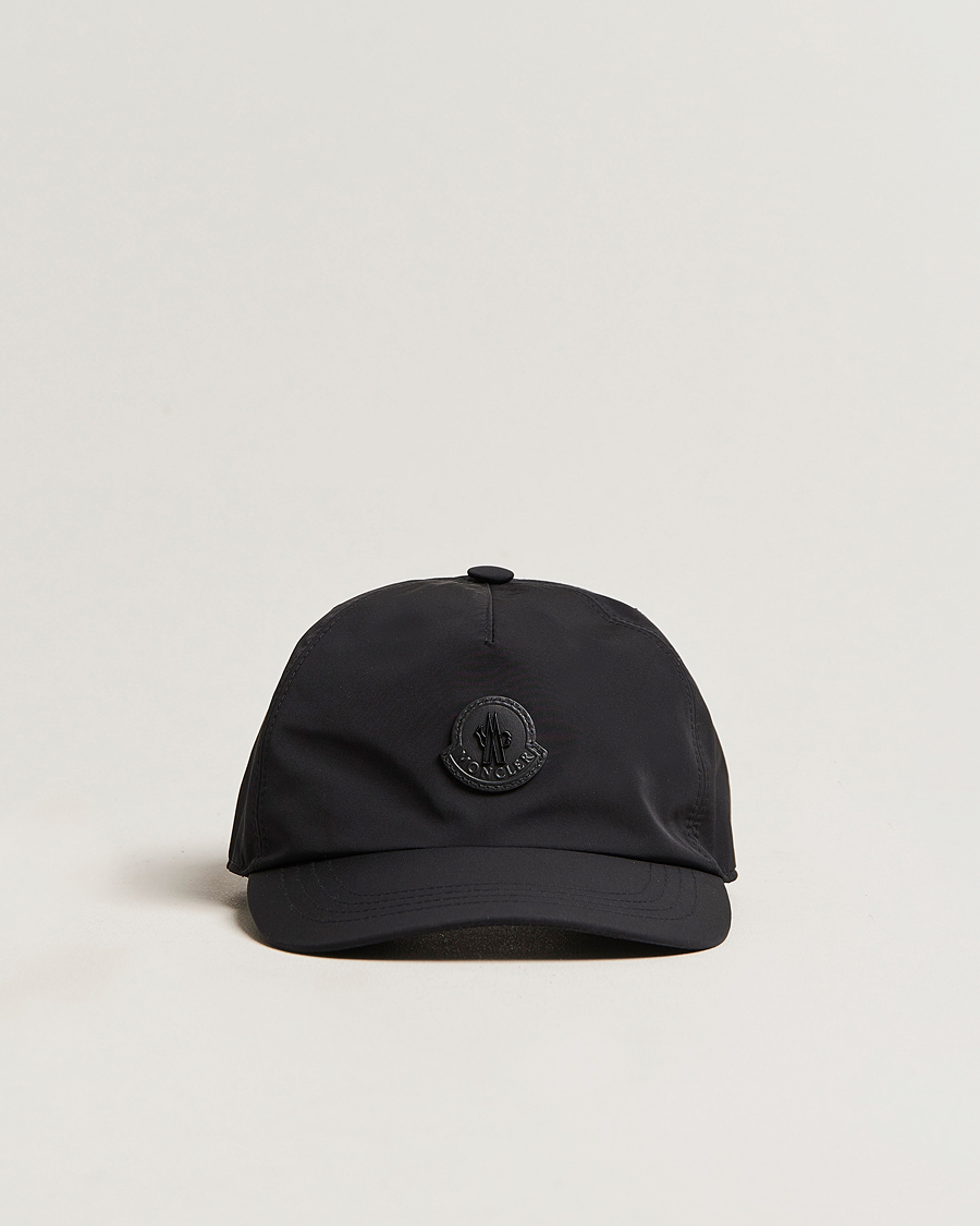 Herren | Moncler Tonal Logo Baseball Cap Black | Moncler | Tonal Logo Baseball Cap Black