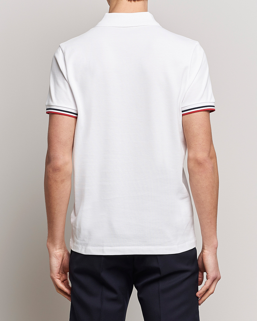 Herren | Poloshirts | Moncler | Tricolor Rib Polo  White
