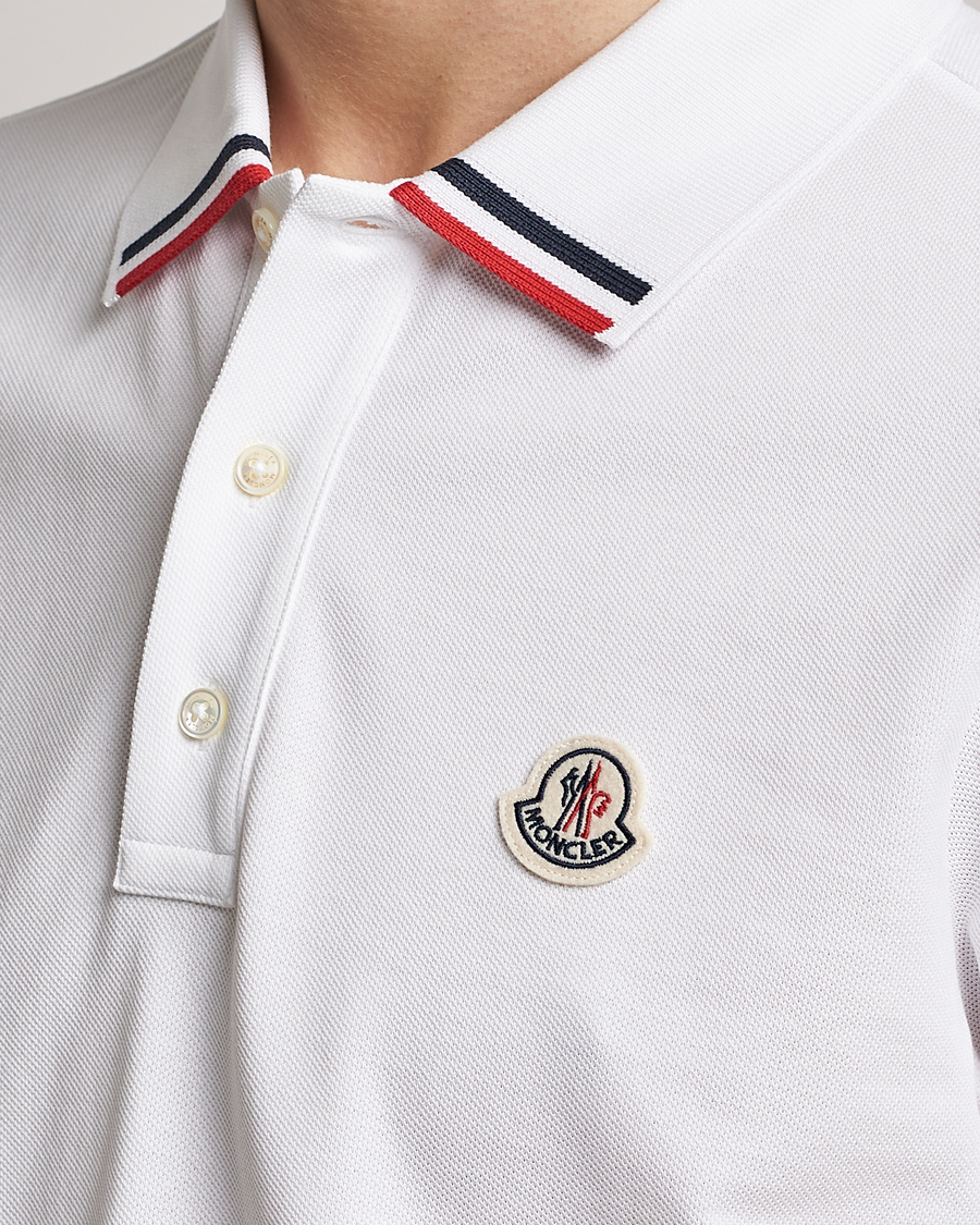 Herren | Poloshirts | Moncler | Tricolor Rib Polo  White