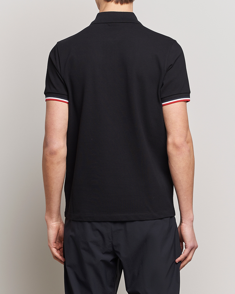 Herren | Poloshirts | Moncler | Tricolor Rib Polo Black