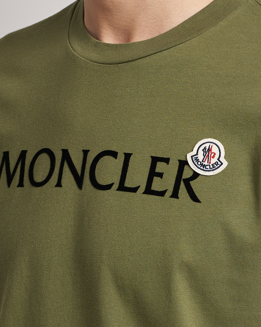 Herren | T-Shirts | Moncler | Lettering T-Shirt Military Green