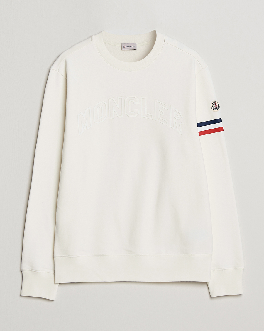 Herren | Pullover | Moncler | Armband Logo Sweatshirt White