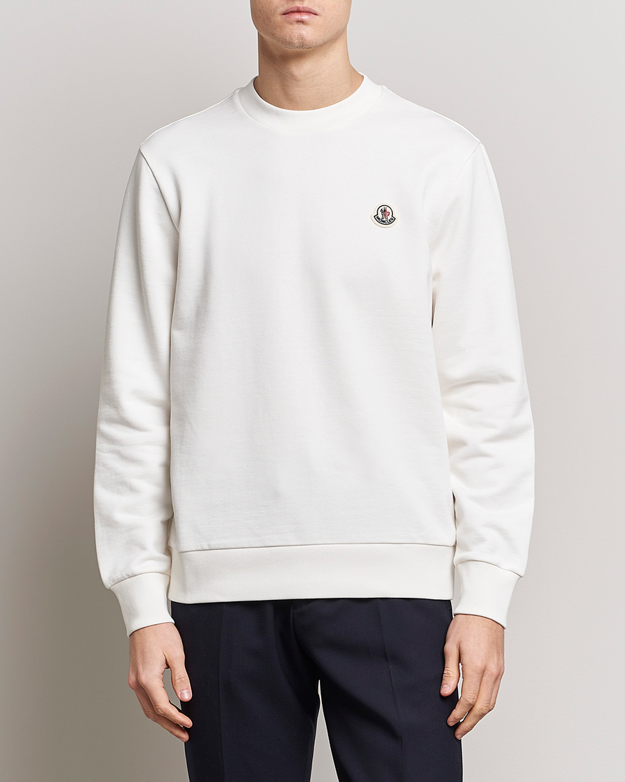Herren | Pullover | Moncler | Logo Patch Sweatshirt White