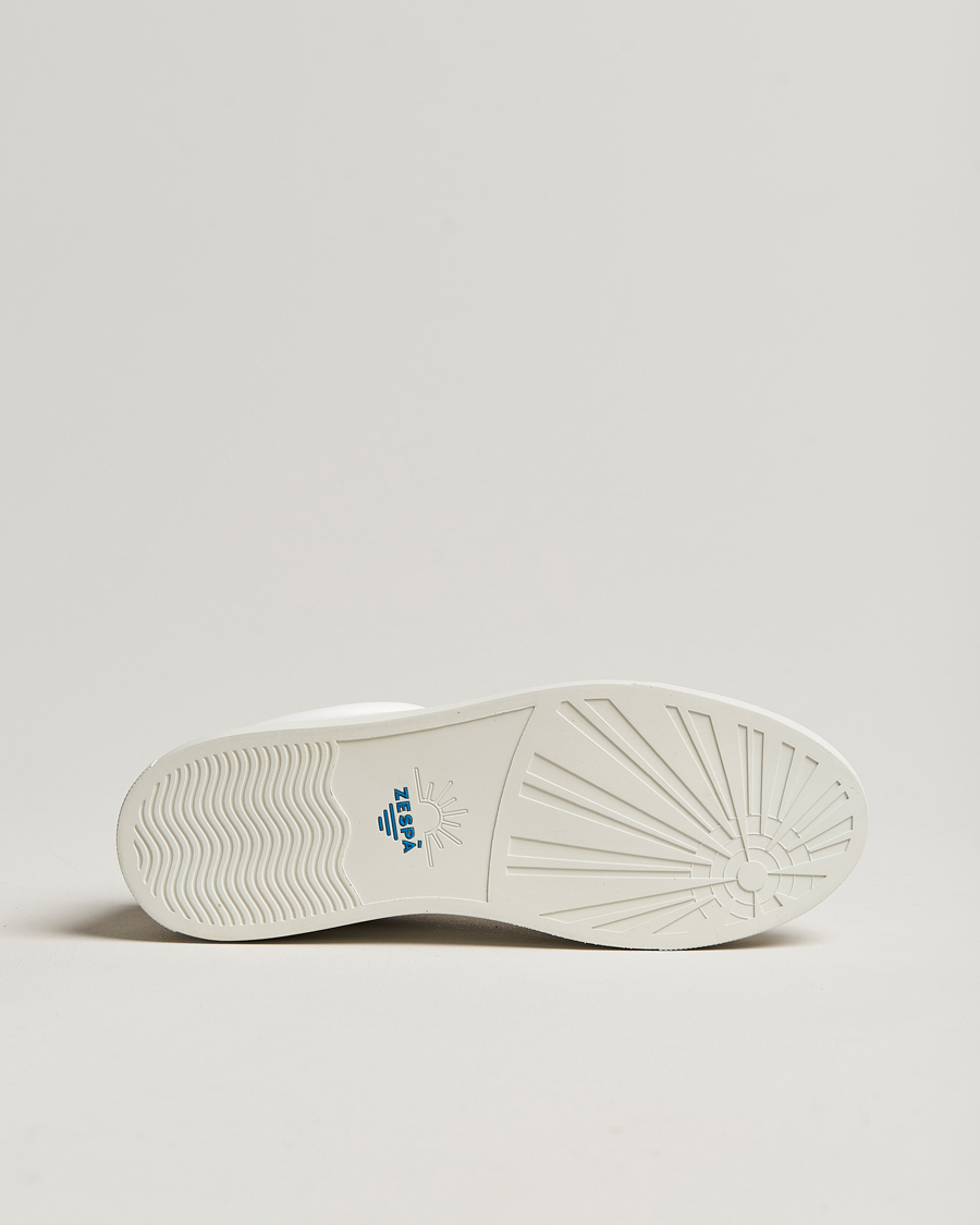 Herren | Zespà ZSP4 Nappa Leather Sneakers White/Dark Green | Zespà | ZSP4 Nappa Leather Sneakers White/Dark Green