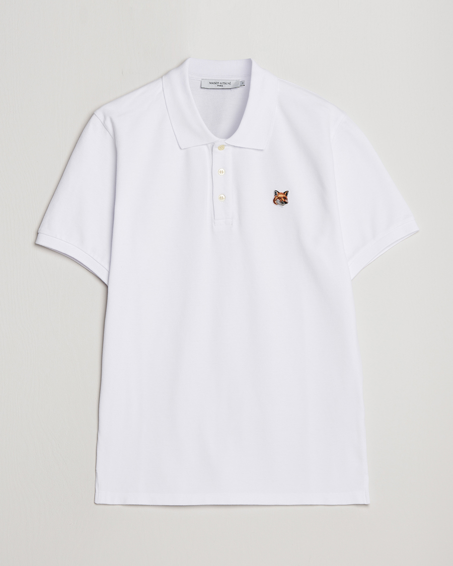Herren | Poloshirts | Maison Kitsuné | Fox Head Polo White