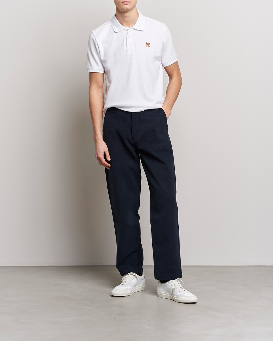 Herren | Poloshirts | Maison Kitsuné | Fox Head Polo White