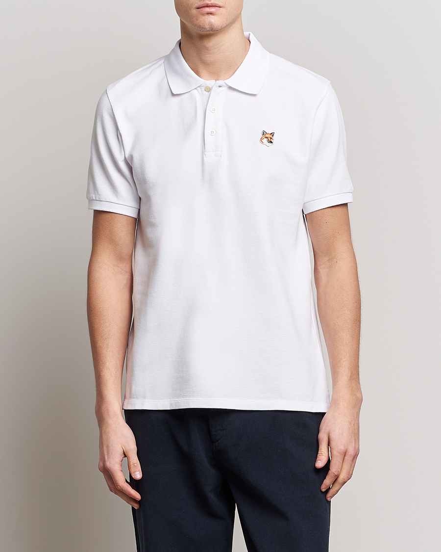 Herren | Poloshirts | Maison Kitsuné | Fox Head Polo White