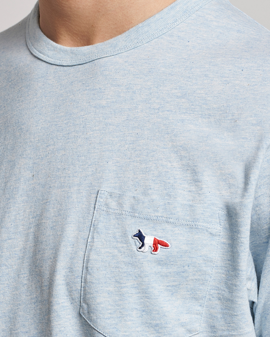 Herren | T-Shirts | Maison Kitsuné | Tricolor Fox Tee Blue Haze