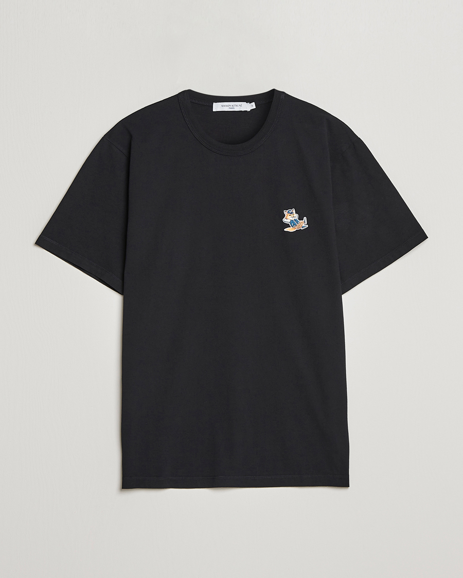 Herren | T-Shirts | Maison Kitsuné | Dressed Fox Patch Tee Black