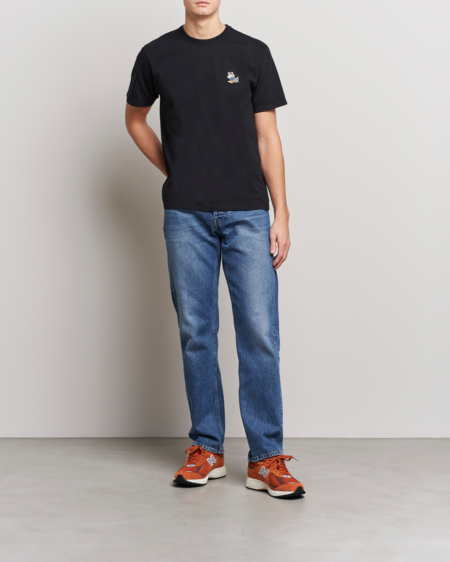 Herren | T-Shirts | Maison Kitsuné | Dressed Fox Patch Tee Black