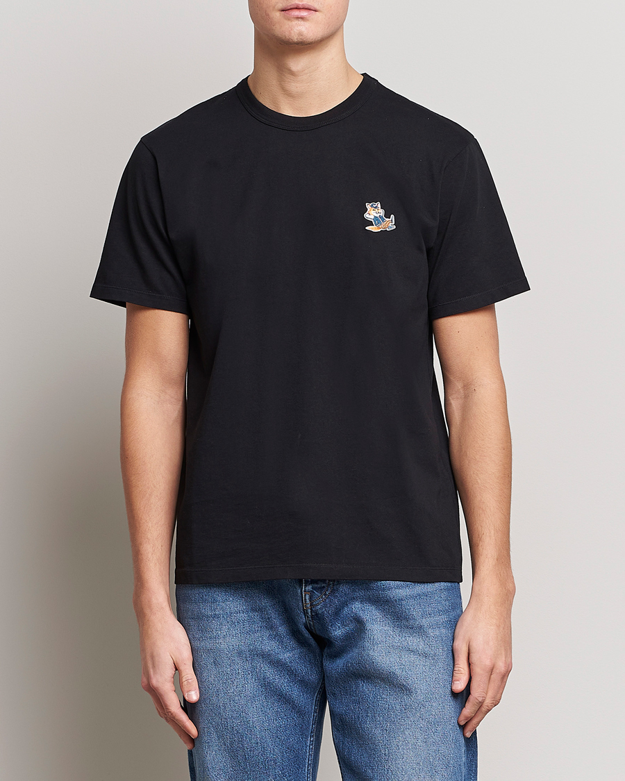 Herren | T-Shirts | Maison Kitsuné | Dressed Fox Patch Tee Black