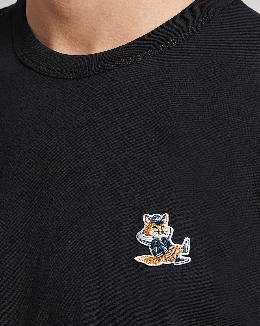 Herren | T-Shirts | Maison Kitsuné | Dressed Fox Patch Tee Black